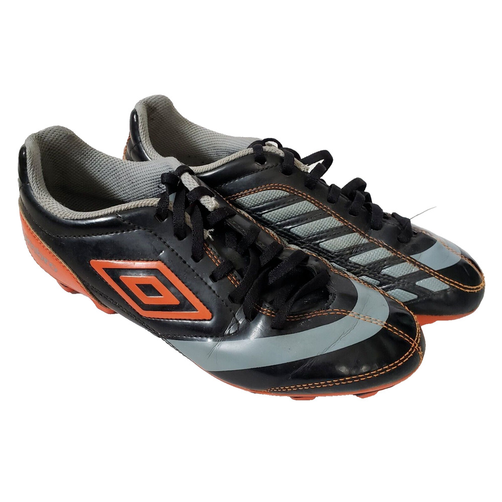 Umbro Soccer Cleats Mens Size 6.5 US Neon Orange Gray Black Sports